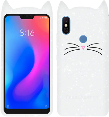 CASE CREATION Back Cover for Mi Redmi Note 6 Pro(White, 3D Case, Pack of: 1)