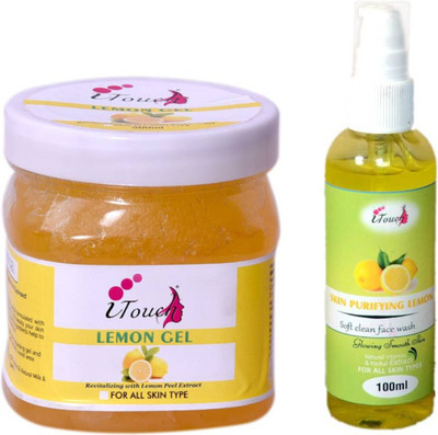 I TOUCH HERBAL LEMON GEL 500 AND FACE WASH 100 ML(2 Items in the set)
