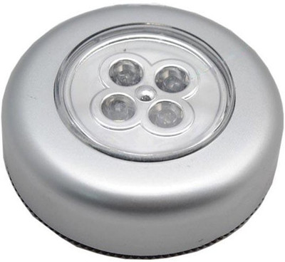 Three Secondz Combo Offer 4LED Touch Self Stick and Click Lights -Pack Of 4 24 hrs Lantern Emergency Light(White)