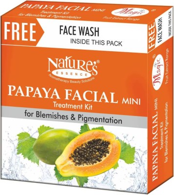 NATURE Essence Papaya Facial Kit 52g Free Face Wash (Set of 5)(6 x 52 g)