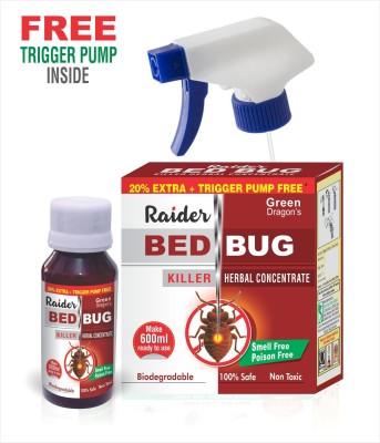 Green Dragon 'Raider' Bed Bug Killer Concentrate Make 600 Ml Ready to Use(2 x 60 ml)