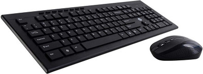 HP Multimedia Slim Wireless Keyboard & Mouse Combo Wireless Laptop Keyboard  (Black)