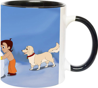 ARTBUG Chhota Bheem -2199-BLK Ceramic Coffee Mug(350 ml)