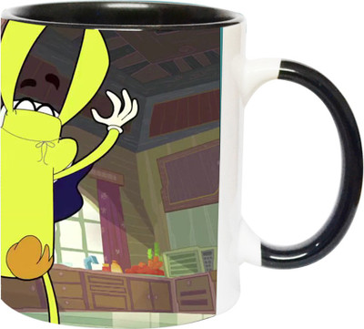 ARTBUG Tik Tak Tail -2244-BLK Ceramic Coffee Mug(350 ml)