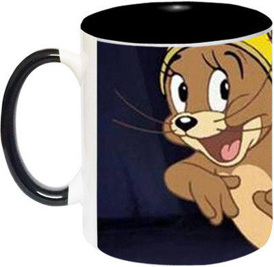 ARTBUG Tom and Jerry-1737-BLK Ceramic Coffee Mug(350 ml)
