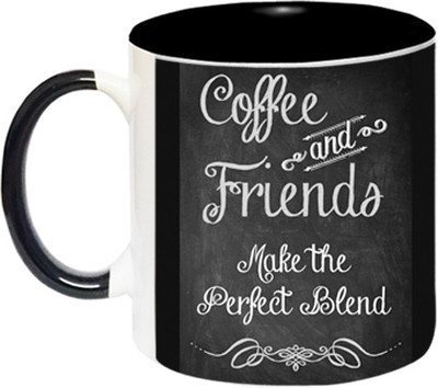 ARTBUG Coffee with Friends -1938-BLK Ceramic Coffee Mug(350 ml)