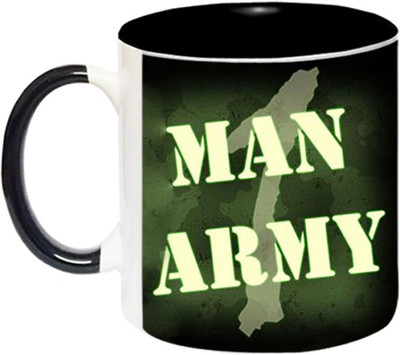 ARTBUG Man Army -1884-BLK Ceramic Coffee Mug(350 ml)