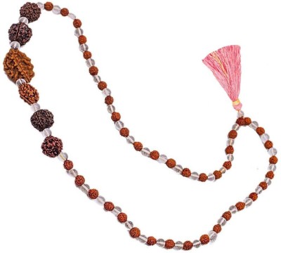 GGE NATURAL ITEM Wooden 2 3 4 5 6 7 Mukhi Rudraksh Rudraksha Crystal Japa Mala Necklace Wood Chain