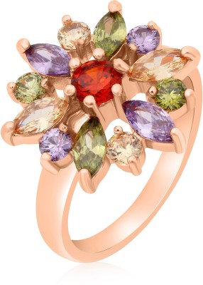 Sukkhi Marvellous Alloy Crystal Gold Plated Ring