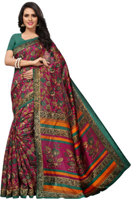 ZAKHRO Printed Manipuri Cotton Silk Saree(Multicolor)