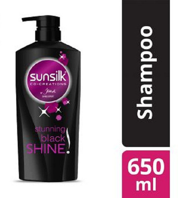 SUNSILK CO CREATION STUNNING BLACK SHAMPOO 650 ML(650 ml)