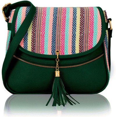 KLEIO Multicolor Sling Bag PU Leather Side Cross Body Sling Handbag