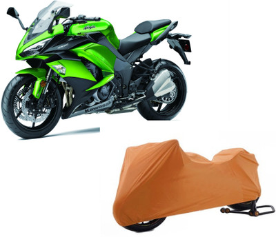 COVER WORLD Waterproof Two Wheeler Cover for Kawasaki(Ninja 1000, Brown)