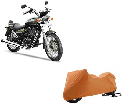 COVER WORLD Waterproof Two Wheeler Cover for Royal Enfield(Thunderbird 500, Brown)
