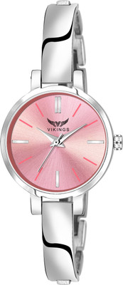 VIKINGS VK-LR-046-PNK-CHN BANGLE STYLE Analog Watch  - For Girls