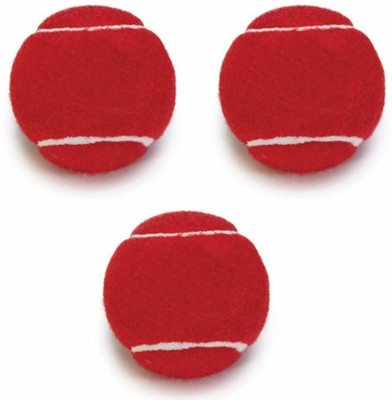 TrofT Pack of 3 red balls Tennis Ball(Pack of 3, Red)