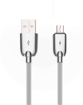 GIPTIP Micro USB Cable 1 m 1 Meter All Smartphone Ultra Fast Charging 2.1 Amp(Compatible with All Android and Other Micro USB Supported Devices, White, One Cable)