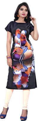ak fashion mall Women Printed A-line Kurta(Multicolor)