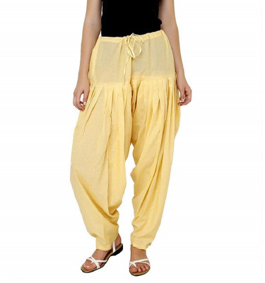 SriSaras Cotton Linen Blend Solid Salwar