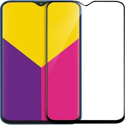 HOBBYTRONICS Edge To Edge Tempered Glass for Samsung Galaxy M10(Pack of 1)
