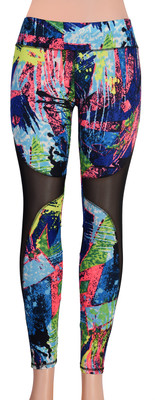Ziva Fashion Printed Women Multicolor Tights