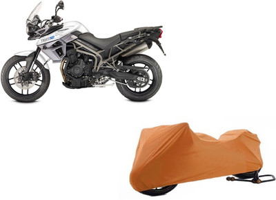 COVER WORLD Waterproof Two Wheeler Cover for Triumph(Tiger 800 XR, Brown)