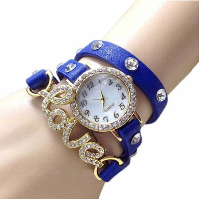 WANTON blue exclusive diamond studded prisiouse collaction love bracelet for valantine Watch For Girls Analog Watch - For Women