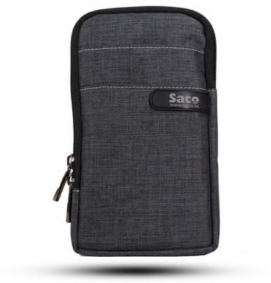 Saco Pouch for Belt Waist Completely Comfortable Running Travel Cycling Hiking Jogging Pouch Suits Men Women(Grey, Cases with Holder)