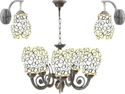 PR Prashant PR Prashant Chandilers ceiling lamp Chandelier Ceiling Lamp(Black)