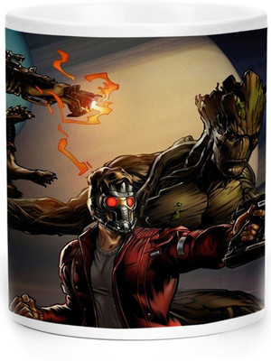 ARTBUG Groot Superhero -2685-W Ceramic Coffee Mug(350 ml)