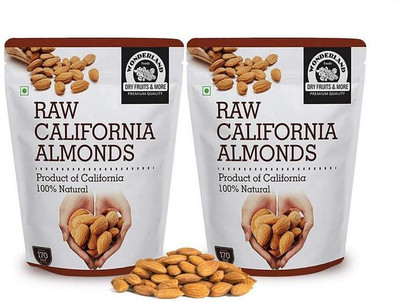 WONDERLAND California Almonds 1kg (Pack Of 2) (500g Each) Almonds  (2 X 500 G) For Rs. 669 @ 63 %