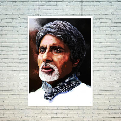Amitab Bhacchan Digital Print Rolled Paper Poster Paper Print(18 inch X 12 inch)