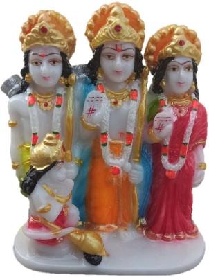 Love Kart Ram darbar Idol Statue Murti Decorative Showpiece  -  11 cm(Polyresin, Multicolor)