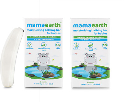 Mamaearth Bathing Bar for Babies - Pack of 4(4 x 75 g)