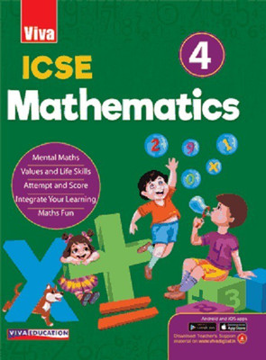 ICSE Mathematics - 4, 2019 Ed.(English, Paparback, Viva Education)