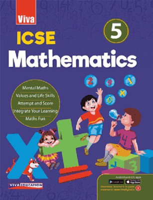 ICSE Mathematics - 5, 2019 Ed.(English, paparback, Viva Education)