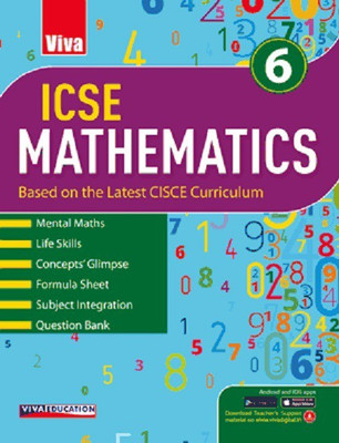ICSE Mathematics - 6, 2019 Ed.(English, Paparback, Viva Education)