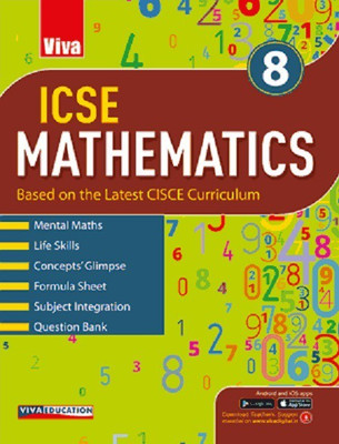 ICSE Mathematics - 8, 2019 Ed.(English, Paparback, Viva Education)