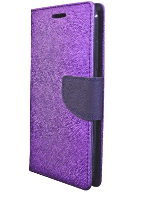 Coverage Flip Cover for Samsung Galaxy Grand Quattro - GT-I8552 RWAINS(Purple, Dual Protection, Pack of: 1)