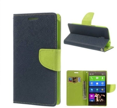 Coverage Flip Cover for Samsung Galaxy Grand Quattro - GT-I8552 RWAINS(Blue, Dual Protection, Pack of: 1)