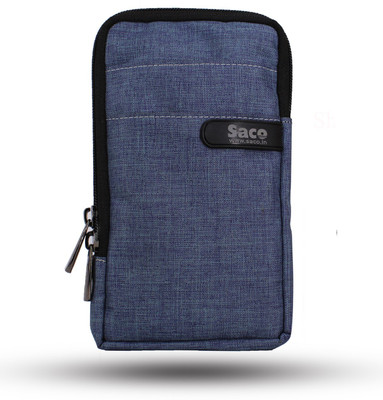 Saco Pouch for Belt Waist Completely Comfortable Running Travel Cycling Hiking Jogging Pouch Suits Men Women(Blue, Cases with Holder)