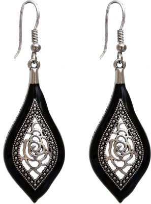 Lucky Jewellery Trendy Silver Oxidised Plating Alloy Drops & Danglers