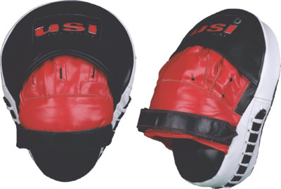 usi Moulded Leather Boxing Kickboxing Straight Training Hook & Jab Focus Pad(Multicolor)