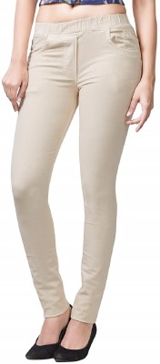 ADBUCKS Beige Jegging(Solid)