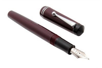 Ledos Stylish Aristocat Acrylic With Broad Nib 3in1 Ink Filling System Marron Fountain Pen(marooon)