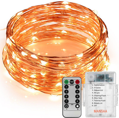 MANSAA 50 LEDs 5 m Yellow, Gold Steady String Rice Lights(Pack of 1)
