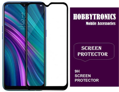 HOBBYTRONICS Edge To Edge Tempered Glass for Oppo F9, OPPO F9 Pro, Realme 2 Pro, Realme 3 Pro, Realme U1(Pack of 1)