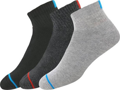 RAJAVI Men Self Design, Solid Ankle Length(Pack of 3)