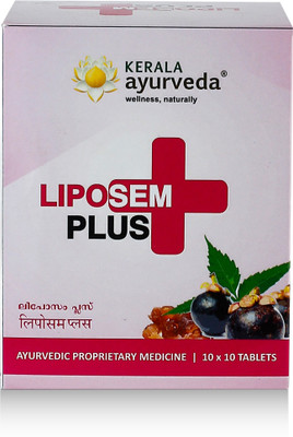 Kerala Ayurveda |Liposem Plus Tablet |Ayurvedic Formulation for Managing Cholesterol Levels(100)