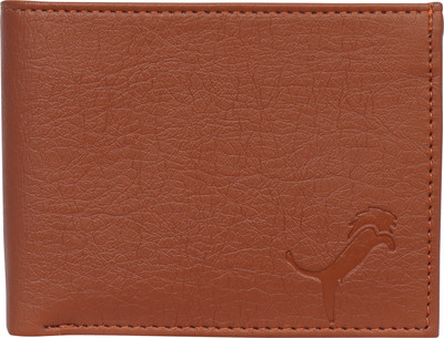 WILD EDGE Men Tan Artificial Leather Wallet(8 Card Slots)